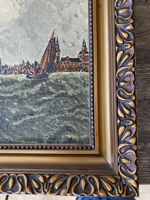 Niet of onleesbaar gesigneerd - Hollandse school - zee kopen? Bied vanaf 1!