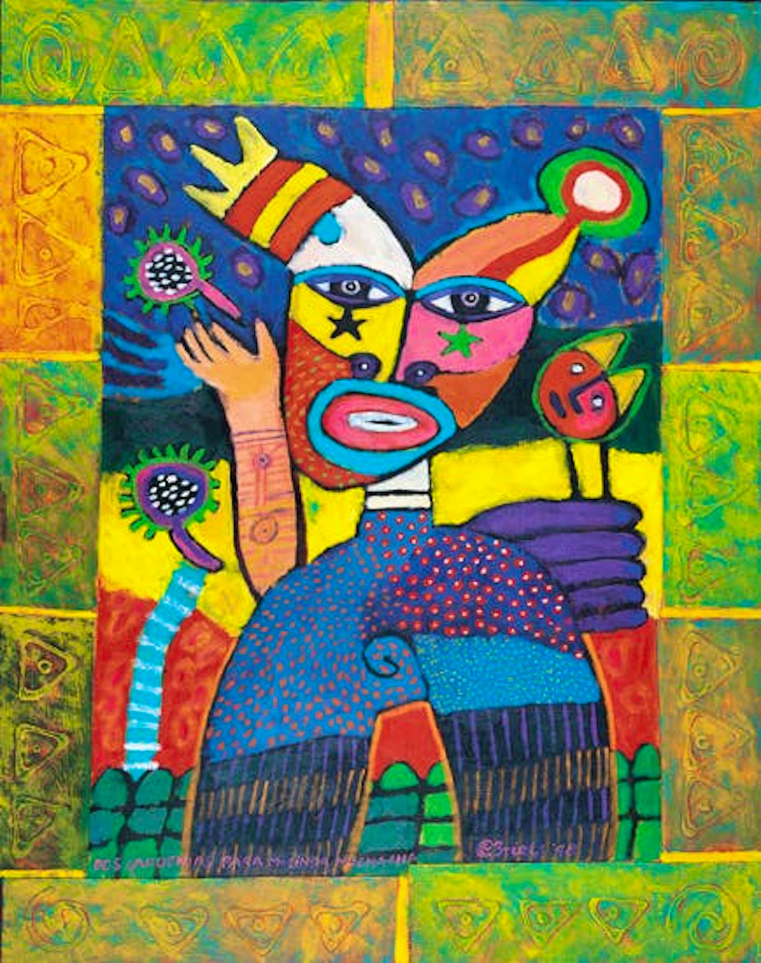 Clemens Briels - grote ingelijste zeefdruk (Dos Gardenias para mi Linda Muchacha) kopen? Bied vanaf 225!