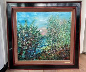 Jan Makkes - Landschap met bomen kopen? Bied vanaf 50!