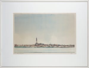 Ciano Siewert - Litho van een stadsgezicht - Ingelijst kopen? Bied vanaf 40!