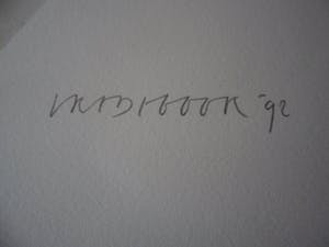 Bert Vredegoor - Zeefdruk, titel, "Miserere VIII ". kopen? Bied vanaf 20!