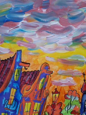 Elena Polyakova - Amsterdamse gracht 60x80 kopen? Bied vanaf 125!