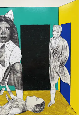 Pat Andrea - Gemengde druktechniek op papier | 'Kamer' | 1994 kopen? Bied vanaf 200!