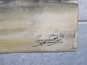 Jelle Hoogstra - Drie (3) fraaie Gouaches"aanleg Europoort en Botlek havens" gesigneerd kopen? Bied vanaf 1!