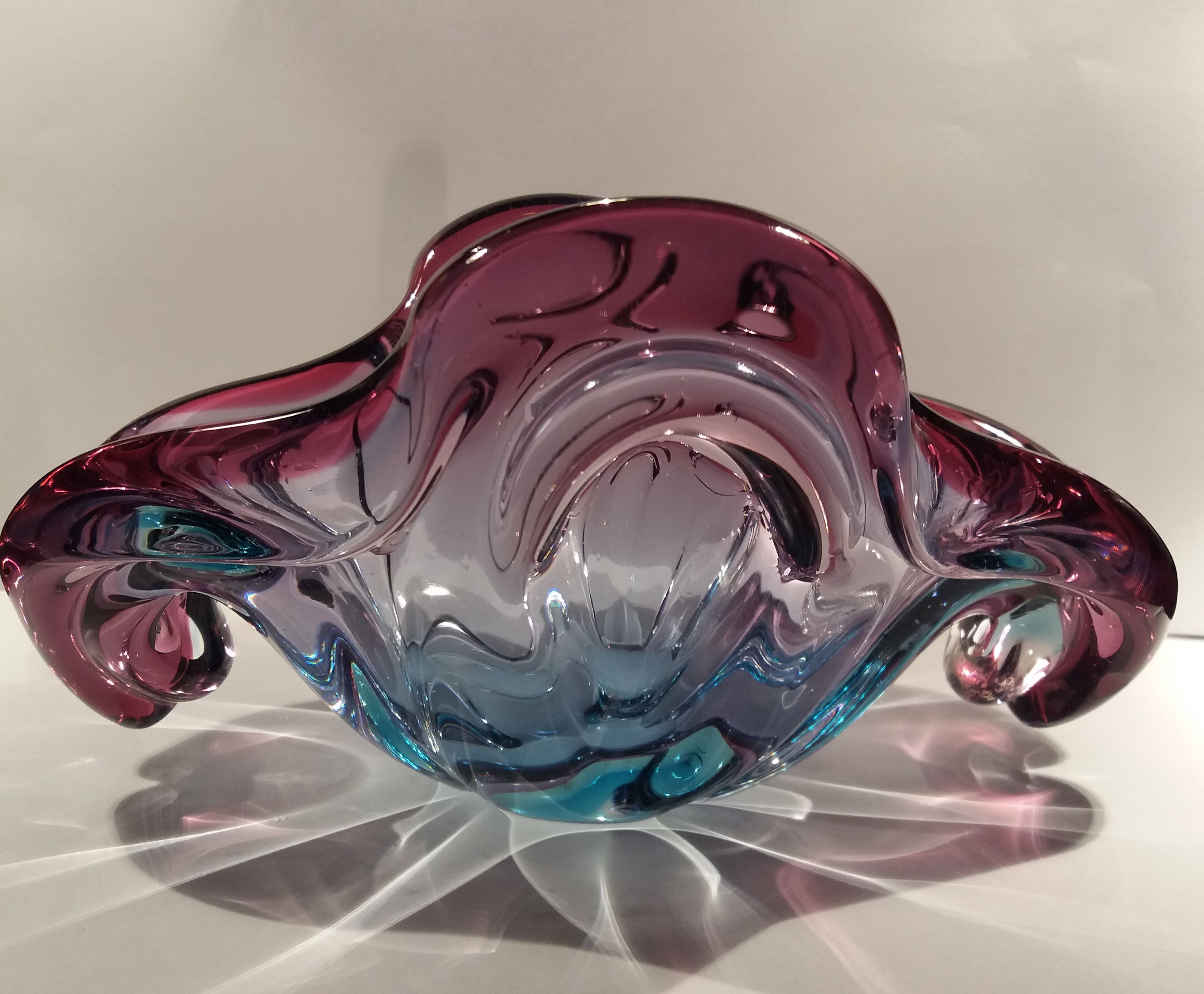 Niet of onleesbaar gesigneerd - Vintage mondgeblazen Murano schaal  kopen? Bied vanaf 1!