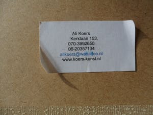 Ali Koers - Krijt tekening. Titel, "Powerplant". kopen? Bied vanaf 40!