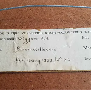 Karel Wiggers - Bloemstilleven kopen? Bied vanaf 195!