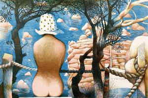 Nicolaas Wijnberg - kleurenlitho - 'Naakt op de kade' - 1982 verkocht voor € 99!