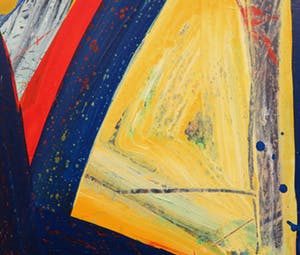 Arty Grimm - Olieverf op doek, Abstracte compositie - Ingelijst (Zeer groot) kopen? Bied vanaf 1!