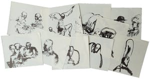 Luis Filcer - Lot van tien tekeningen kopen? Bied vanaf 1!