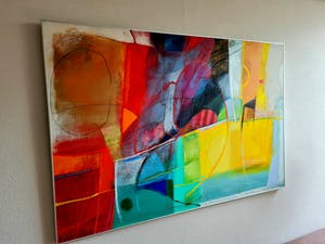 Heleen van der Tuin - Eyecatcher! GROOT (100x150) Abstract olieverf - Galerie Meander 3600€ kopen? Bied vanaf 860!