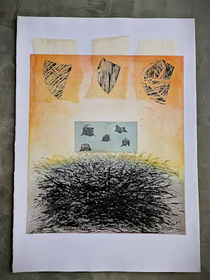 Hans Laban - Grote kleuren lithografie - kleine oplage (60) - potloodgesigneerd kopen? Bied vanaf 27!