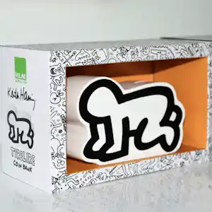 Keith Haring - Keith Haring spaarpot 'Radiant Baby' in originele kartonnen verpakking vendu pour 40€ !