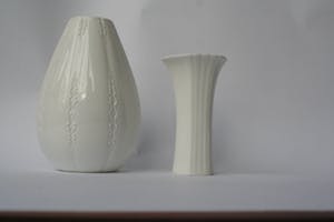 Royal Goedewaagen - 2 wit porseleinen vazen kopen? Bied vanaf 1!