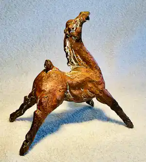 Jos Dirix - Bronzen paardje „ Hunkering „ vendu pour 350€ !