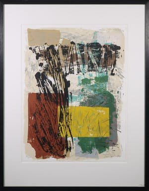 Bep Toscani - Zeefdruk, Z.T. Abstracte voorstelling - Ingelijst kopen? Bied vanaf 35!