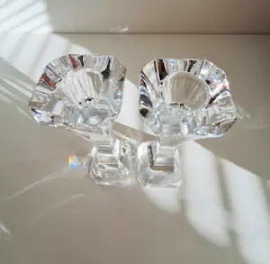 Villeroy en Boch - schitterende kristallen kaarsenstandaards (2) kopen? Bied vanaf 49!