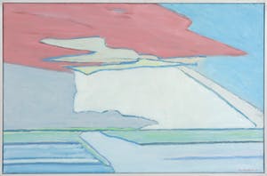 Paul Overhaus - Olieverf op doek, Roze wolk - Ingelijst kopen? Bied vanaf 1!