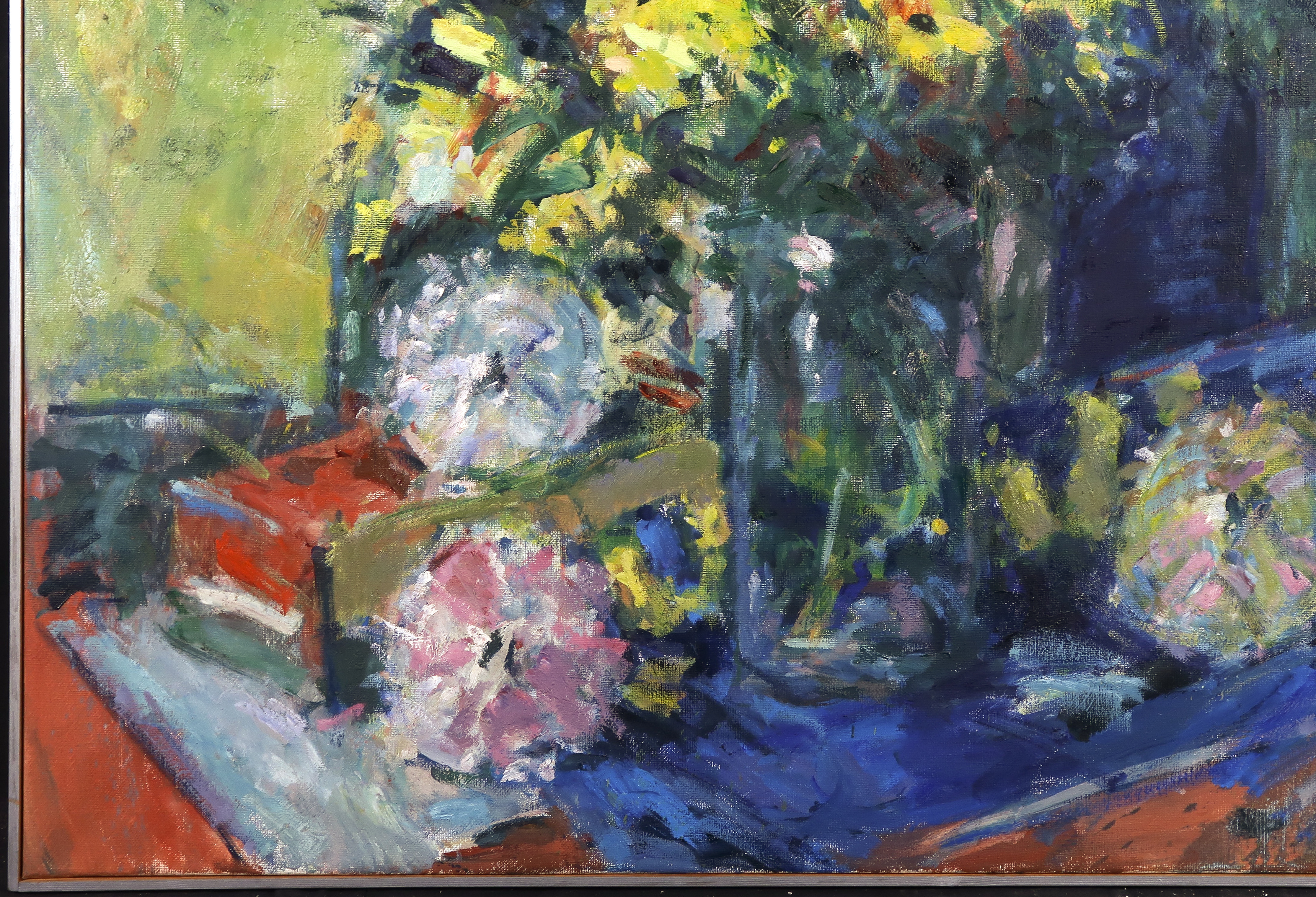 Toon de Haas - Olieverf op doek, Bloemstilleven - Ingelijst (Groot) kopen? Bied vanaf 300!