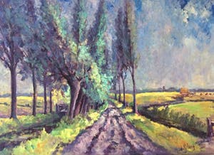 Frits Giltay - Veldweg in de zomer kleurrijk kopen? Bied vanaf 99!