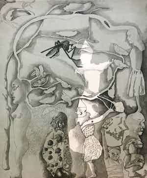 Jorge Jose Carmelo Castillo - Gesigneerde litho - 1978 - 'Barcelona 2' - HC verkocht voor € 145!