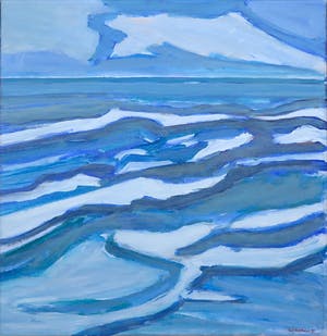 Paul Overhaus - Olieverf op doek, Zeegezicht - Ingelijst kopen? Bied vanaf 80!