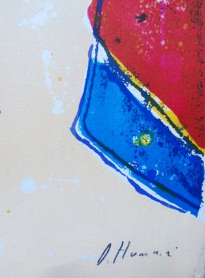 Daniel Humair - Kleurenlitho - 1980 - Oplage 28/190 kopen? Bied vanaf 65!