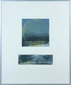 Sophie Noordam - Ets / aquatint, Boven en onder water - Ingelijst verkauft für € 40!