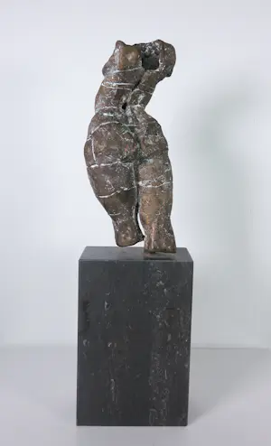 Gerard Engels - Brons, Vrouwentorso op hardstenen voet + 3 boeken! kopen? Bied vanaf 500!