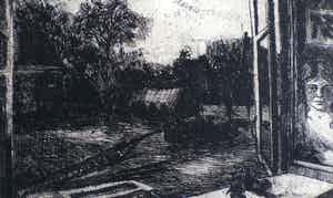 Marijke de Wit - 2 etsen op 1 blad: Zomer 1965 verkocht voor € 35!