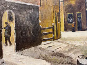 Niet of onleesbaar gesigneerd - schaatsen op de sloot kopen? Bied vanaf 1!