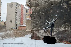 Banksy - Marc Pairon - "BANKSY IN OEKRAÏNE - F*CK PTN!" – 2023 kopen? Bied vanaf 60!