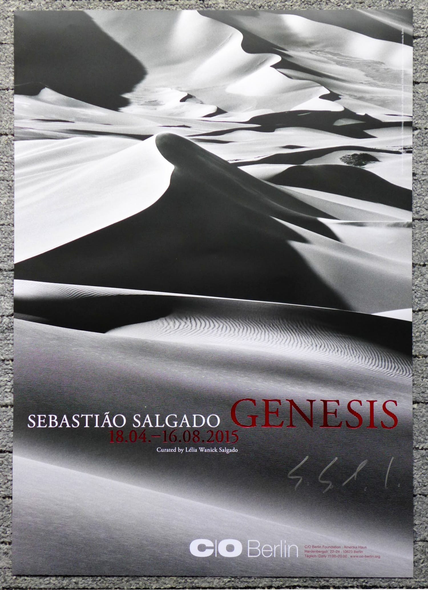 Sebastiao Salgado - Signiertes Ausstellungs-Plakat Genesis C/O Berlin kopen? Bied vanaf 99!