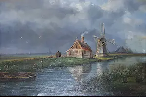 AcheterBernardus Gerardus ten Berge - olie op doek -handgesigneerd l.o.? Enchérissez de 850!