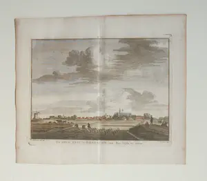Isaac Tirion - Brouwershaven Tirion Oude Gravure 1755 kopen? Bied vanaf 25!