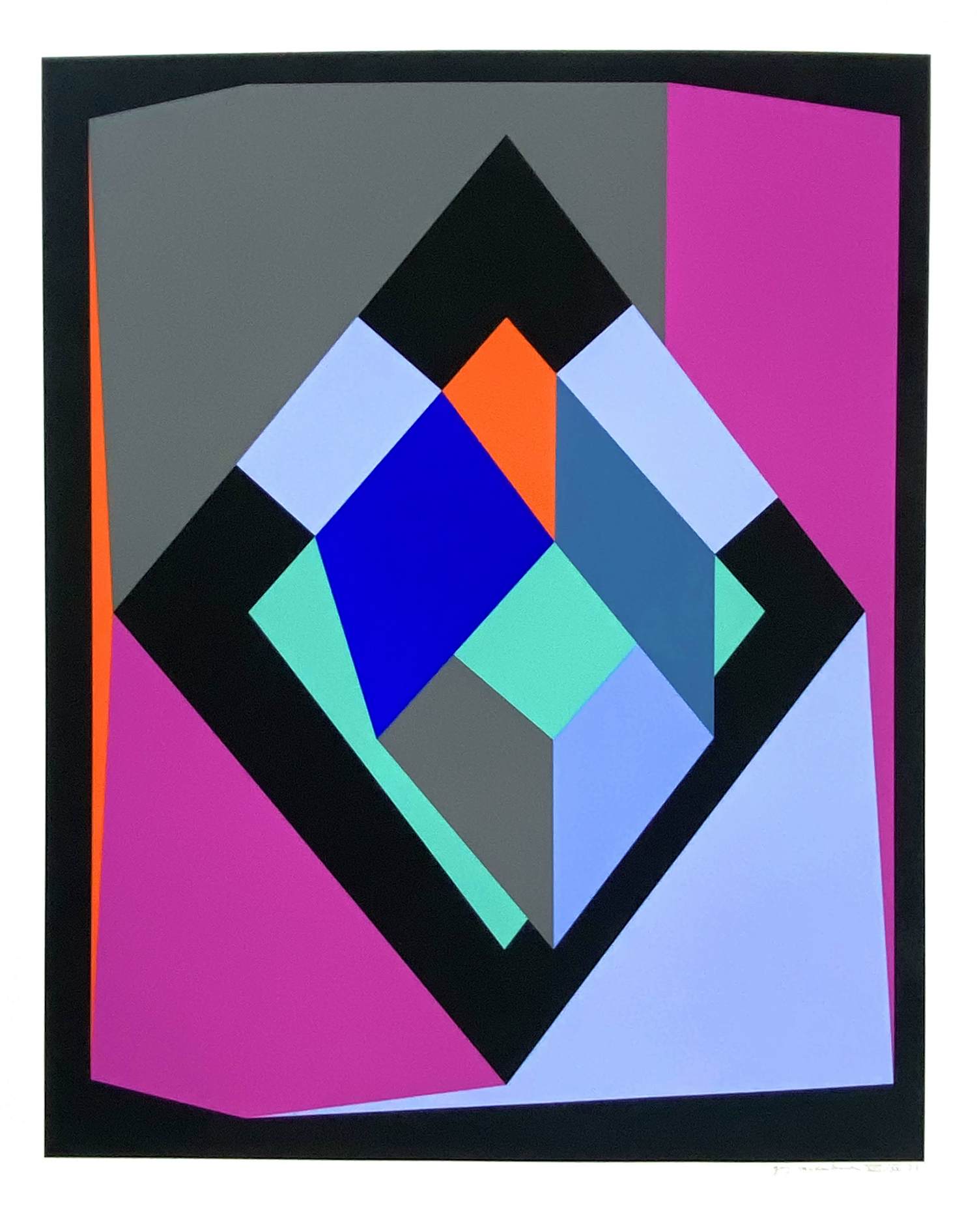 Guy Vandenbranden - Abstracte compositie - gesigneerde zeefdruk kopen? Bied vanaf 250!