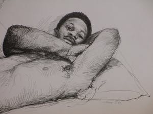 Aat Veldhoen - Liggend naakt en Zelfportret kopen? Bied vanaf 45!