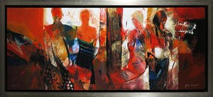 Peter Meijer - Zeefdruk op paneel, Zucht naar het westen - Ingelijst (Groot) kopen? Bied vanaf 70!