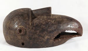 Wobe - Oorlogsmasker met een mond gesneden als de snavel van een neushoornvogel kopen? Bied vanaf 1!