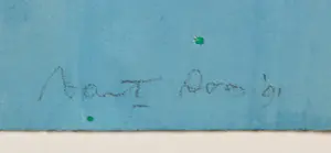 Aart Roos - Gouache, Zonder titel - Ingelijst kopen? Bied vanaf 1!