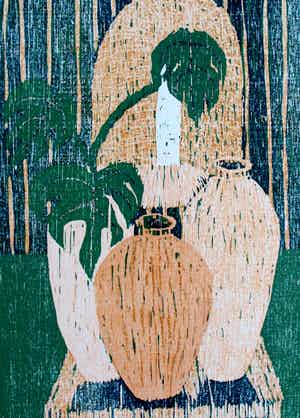 Jantine Geels - Zeefdruk - 1988 verkocht voor € 35!