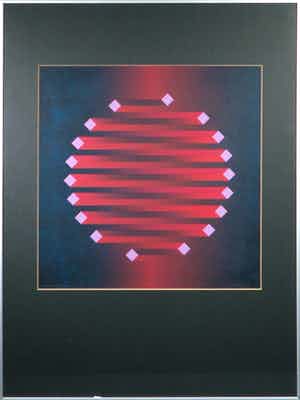 Hans Klaui - Zeefdruk, Rooster - Ingelijst verkocht voor € 35!