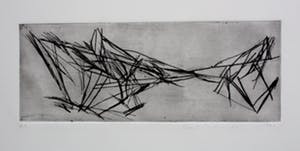 Pearl Perlmuter - ets abstract - 1961 kopen? Bied vanaf 250!