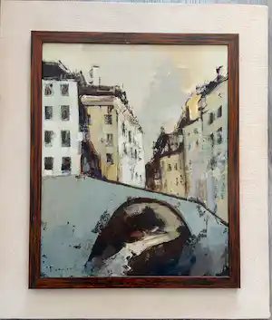Jan Rijlaarsdam - Zicht op Amsterdamse Gracht vendu pour 1275€ !