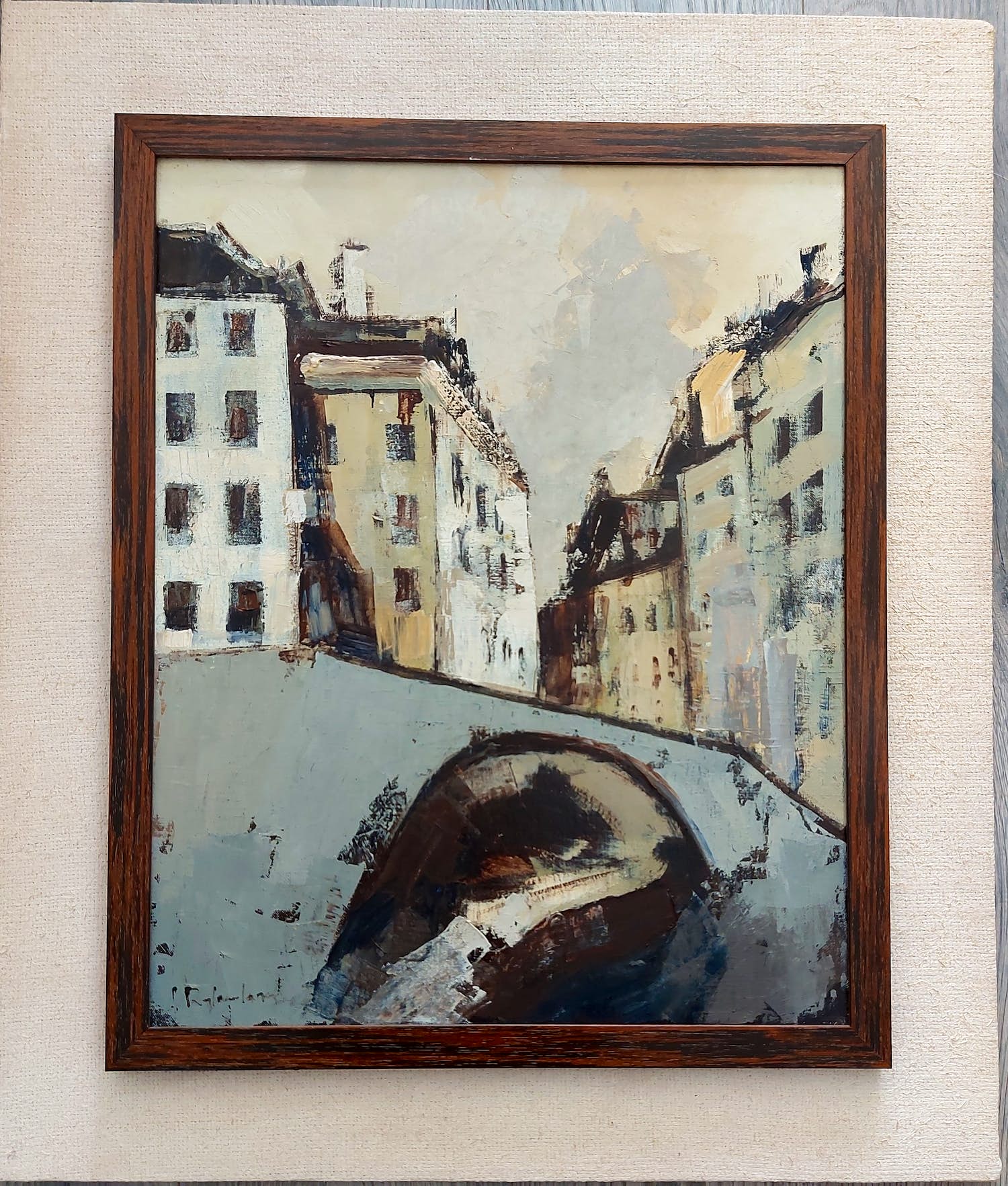 Jan Rijlaarsdam - Zicht op Amsterdamse Gracht verkocht voor € 1250!