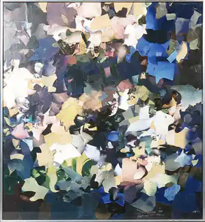 Napaku - Collage op papier, Habon-Ponak - Ingelijst verkocht voor € 70!