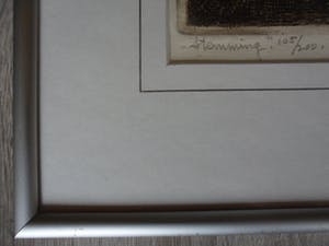 Cor van der Woerd - Ets, Titel, "Stemming". kopen? Bied vanaf 35!