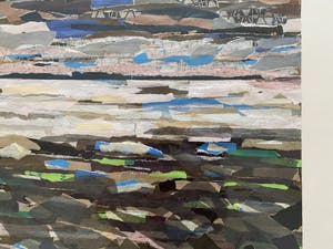 Arnold Niewendam - Tweeluik - Collage, landschap zonder titel, kopen? Bied vanaf 120!