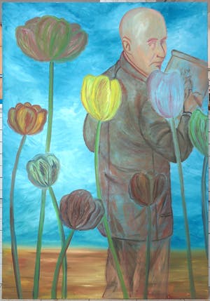 Ramon Jan Vet - Olieverf op doek, De Tulp (Zeer groot) kopen? Bied vanaf 150!