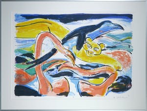 Anton Vrede - Zeefdruk, Slippin' & slidin' - Ingelijst (Groot) kopen? Bied vanaf 1!